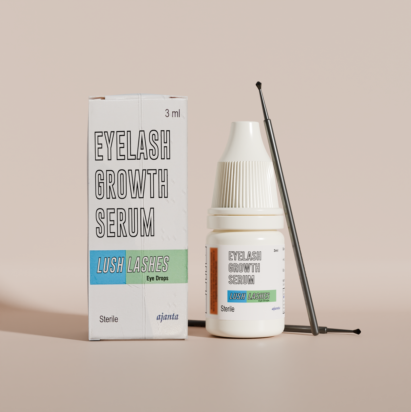 Eyelash Growth Drops 3ml/0.1fl.oz + 100 Micro Applicators